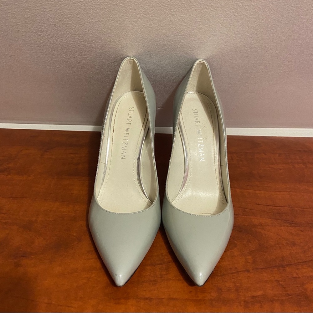 Grey Stuart Weitzman Pointed Toe Heels - image 2
